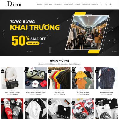 Theme wordpress đồ nam 02